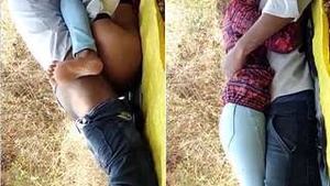 Exclusive Desi couple's romantic outdoor fucking in part 1