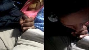 Desi amateur couple enjoys crazy sex on the bus