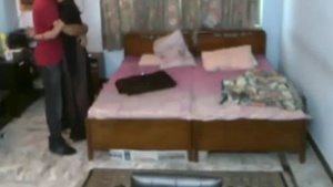 College couple indulges in steamy home sex on camera