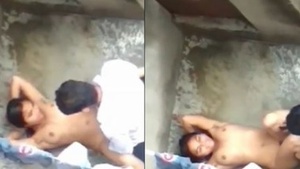 Indian girl gets naughty on rooftop in hot sex video