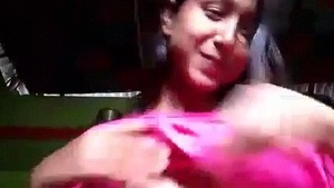 Hot Bengali beauty flaunts her big boobs in nude video