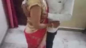 Nila's homemade video leaked and her boyfriend fucks her in a saree