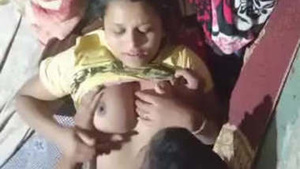 Hot Indian couple enjoys hardcore sex with boobs pressed together