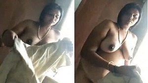 College girl gets naughty in nude sucking cock video