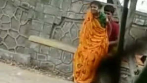 Desi bhabhi gets caught in the street while having sex