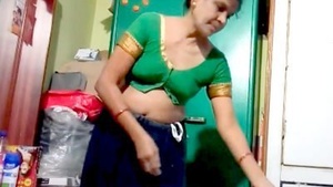 Desi Aunty's sari-clad secret moves captured on hidden camera