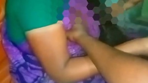 Desi auntie's boobs get soaked in piss during intense sex