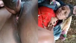 Desi couple gets naughty in the great outdoors