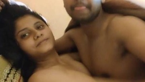 Indian girl's sensual blowjob and sex with her lover