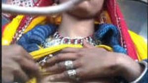 Curvy village bhabhi shows off her big boobs