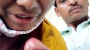 Lover sucks dick in outdoor Telugu video