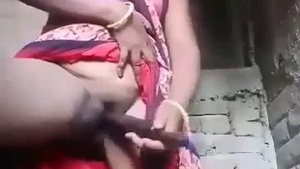A rural Indian woman indulges in anal sex in a vege video