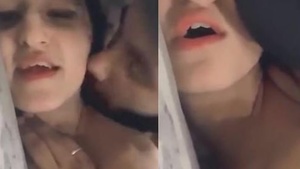 Desi GF moans with pleasure while getting fucked by black lover